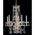 Five-Light Swarovski Spectra Crystal Chandelier