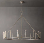 19TH C. ENGLISH OPENWORK ROUND CHANDELIER 60"