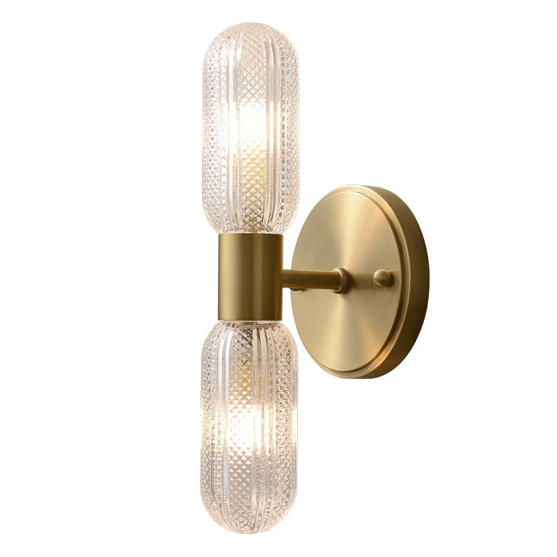 Palermo 12" Brass Wall Light Sconce