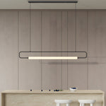 LED Linear Light Bar Pendant Light Modern Island Light for Dining Room