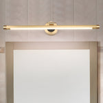 Elegant Linear Gold/Black LED Vanity Light for Bathroom - Vintage Style