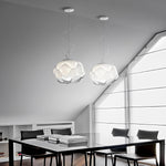 Creative Round Glass Clouds Shaped LED White Modern Chandelier Pendant Light