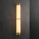 23" Natural Marble & Brass Wall Light