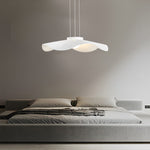 Pleated Fabric Hats Flowers Three Step Dimming Modern Ceiling Lights