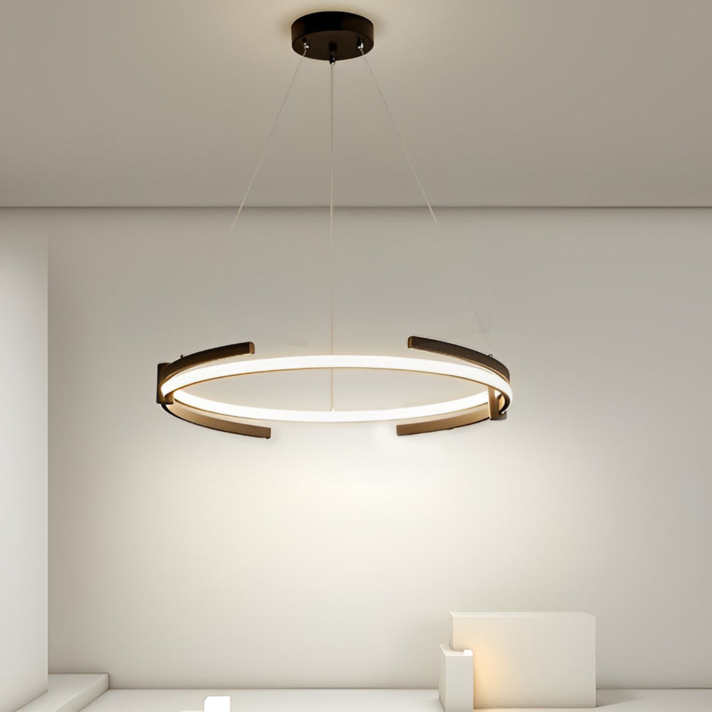 Minimalist Round Stepless Dimming with Remote LED Nordic Chandelier