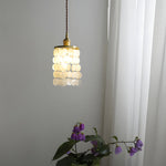 Tiered Coastal Seashells Pendant Light Capiz Shell Chandelier