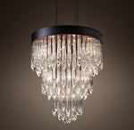 Modern style 26 lights crystal column chandelier