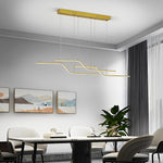 Z Shape Lines Smart Stepless Dimming with Remote Nordic Chandelier