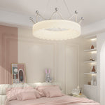 Romantic Crowns Luxury Three Step Dimming Modern Hanging Ceiling Lights