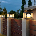 Square LED Waterproof Modern Solar Post Caps Lights Deck Post Lights
