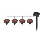 Waterproof 4 Resin Birds Snails Butterflies Ladybugs Solar Garden Lights