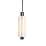 1/2/3 Heads Acrylic Cylinder Pendant Lights: Modern Hanging Lamp in Gold/Black