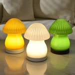 Lovely Glass LED Mushroom Baby Lamp