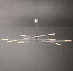 Rousseau 8-Light Mobile Etched Rod Chandelier