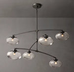 Cabrette Clear Glass Mobile Round Chandelier