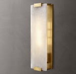 Hand-Carved Alabaster Grand Sconce