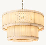 San Marco Alabaster Round Tiered Chandelier 48"