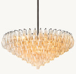 Chiara Clear Glass Tiered Round Chandelier 37"