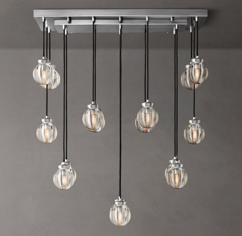 Pearl Rectangular Chandelier 36"