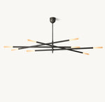 Rousseau 8-Light Mobile Etched Rod Chandelier