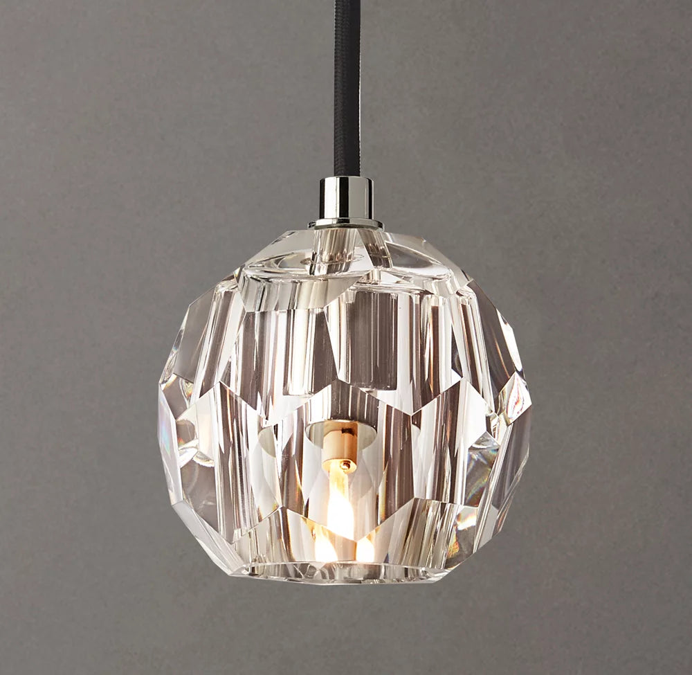 Boule De Cristal Clear Glass Cord Pendant