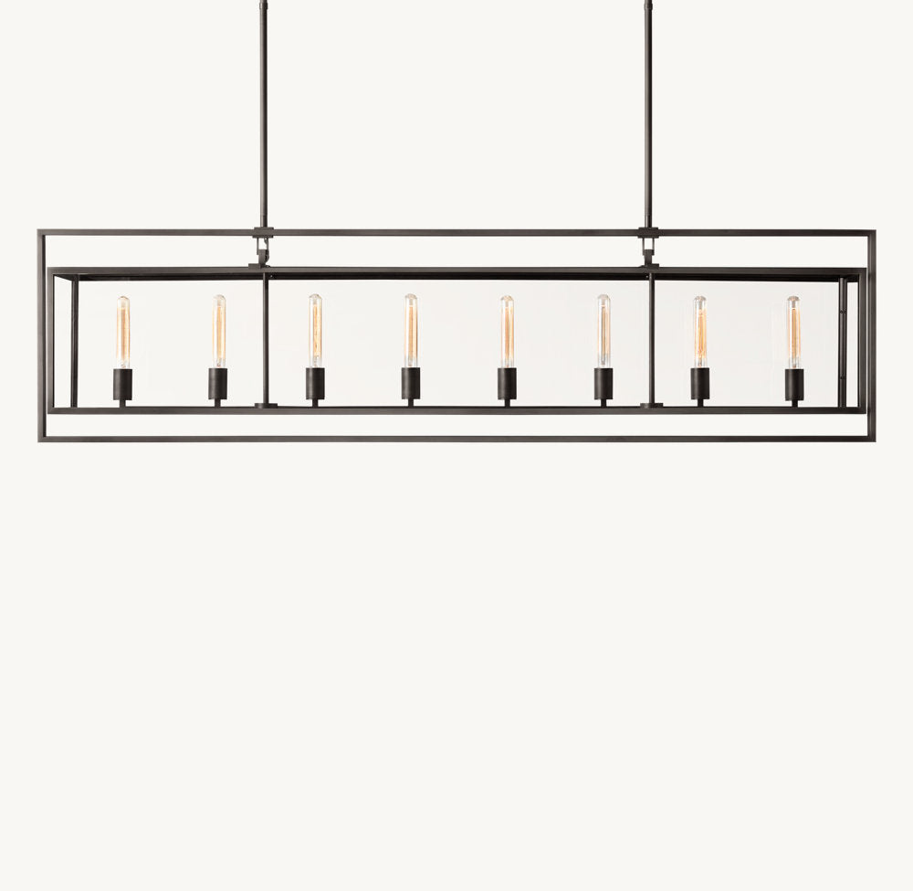 Beckman Rectangular Chandelier 72"