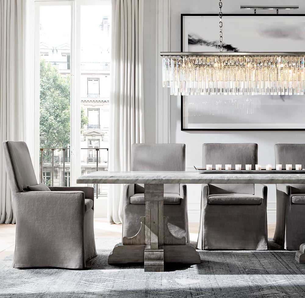 1920s Odeon Rectangular Chandelier 40"