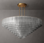 Sirene Clear Glass Round Chandelier 65"