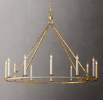 19th C. English Openwork Round Chandelier 50"