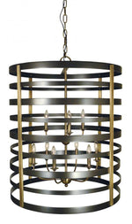 Pastoral Foyer Chandelier, 9-Light, Bronze, 28"W (5098 MB/AB A088X)