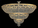 Entryway/ foyer crystal chandelier in gold plated finish