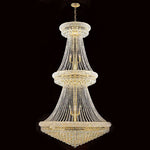 Empire 38-Light Gold Finish with Clear-Crystals Chandelier