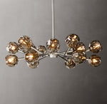 Boule De Cristal Smoke Glass Round Chandelier 36"