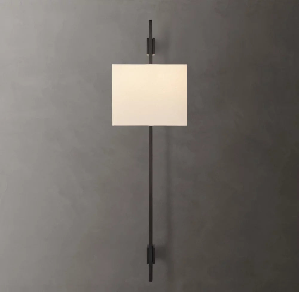 Vela Rectangular Bar Sconce - Rectangular Shade