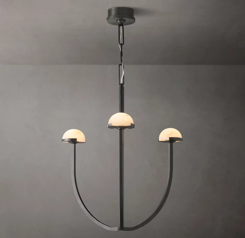 Pedra Round Chandelier 24"