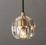 Boule De Cristal Clear Glass Cord Pendant