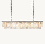 1920s Odeon Rectangular Chandelier 72"
