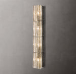 Lattice Clear Glass Grand Sconce