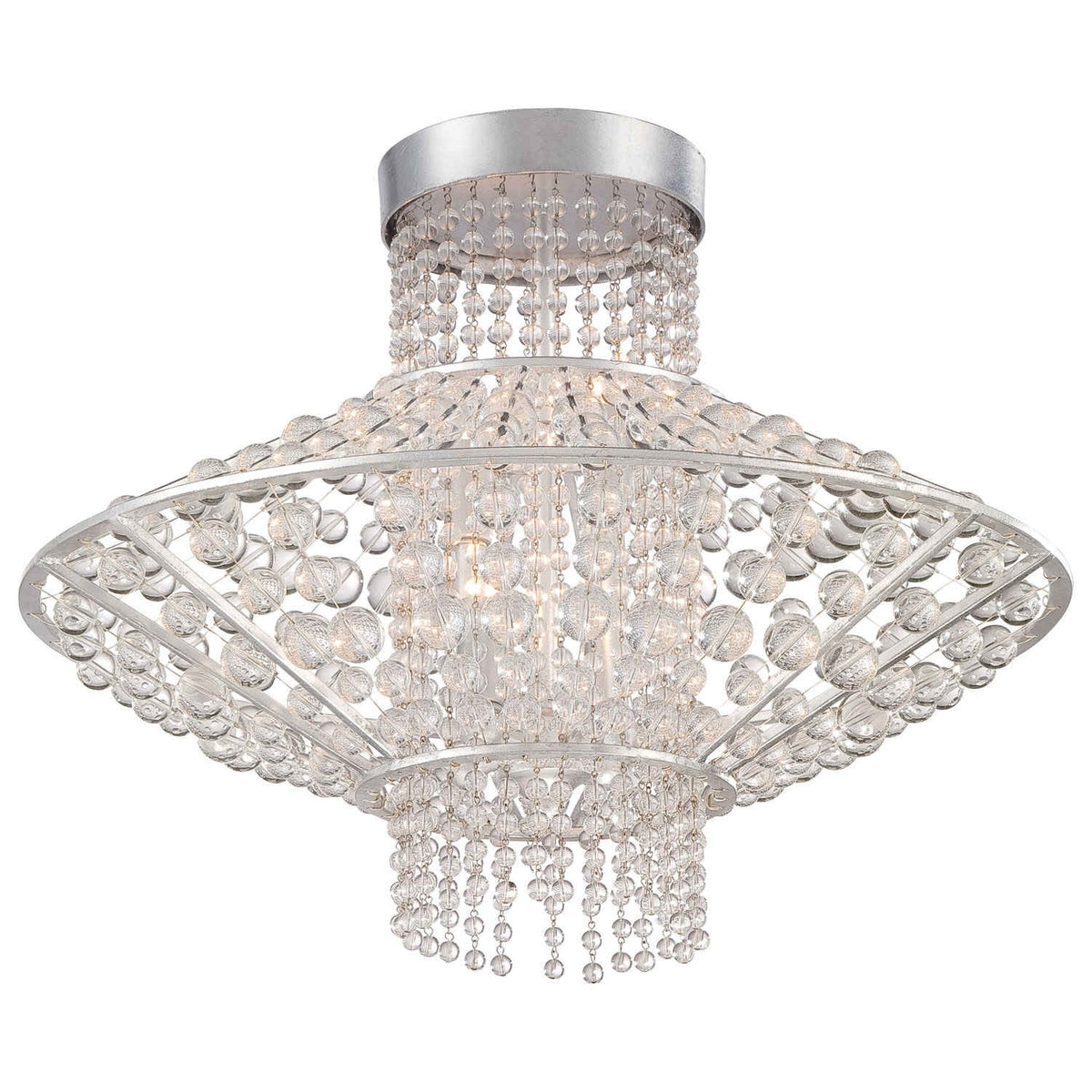 Catalina Silver Four-Light Semi-Flush Mount