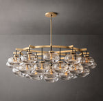 Cabrette Clear Glass Round Chandelier 60"