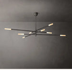 Rousseau 8-Light Mobile Etched Rod Chandelier