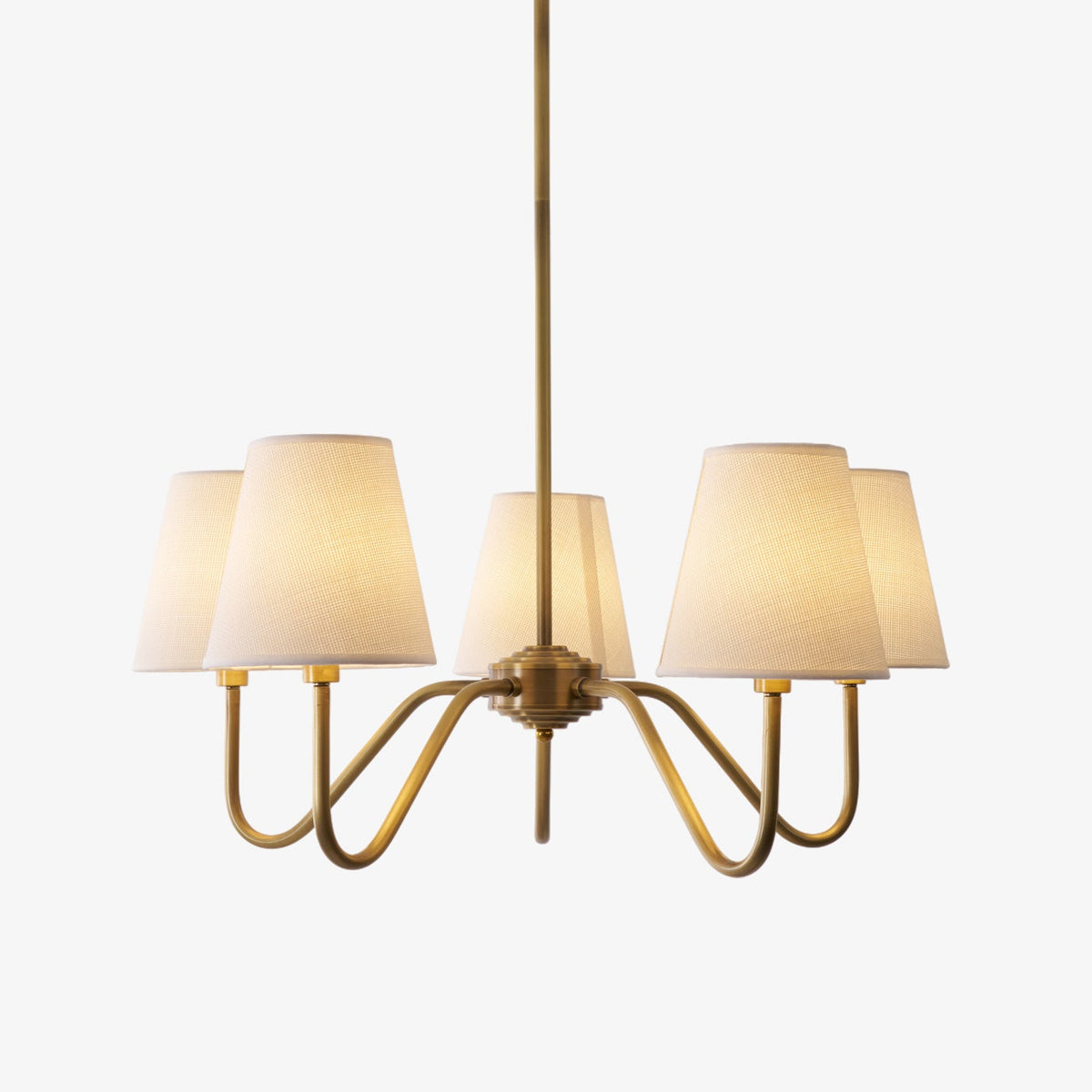 Opaluxe Brass Chandelier