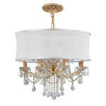 Group Brentwood Gold Twelve-Light Chandelier with Swarovski Spectra Crystal