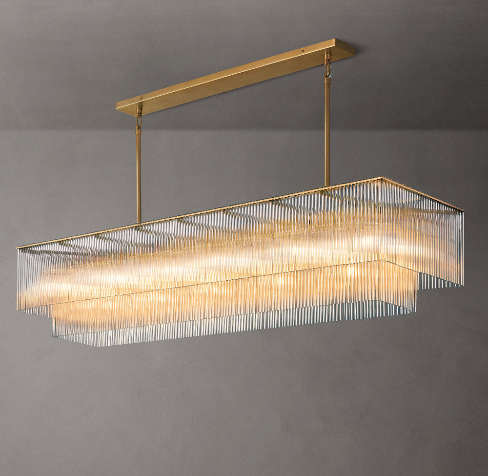 Amadeo Rectangular Chandelier 72"