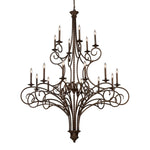 Gloucester Antique Bronze Eighteen-Light Chandelier