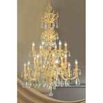 Princeton 24k Gold Plate Eighteen-Light Chandelier