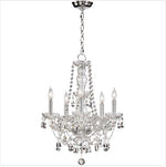 Five-Light Chrome Chandelier