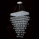Corp Icicle Eight-Light Chrome Finish with Clear-Crystals Chandelier