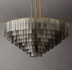 Sirene Smoke Glass Round Chandelier 52"