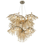 Autumn Twilight Mystic Gold Two Tier Chandelier